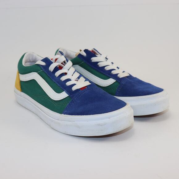 ans Old Skool Youth Size 3.0 Multi-Color Suede Canvas Low Top Skate Shoes - Picture 1 of 6